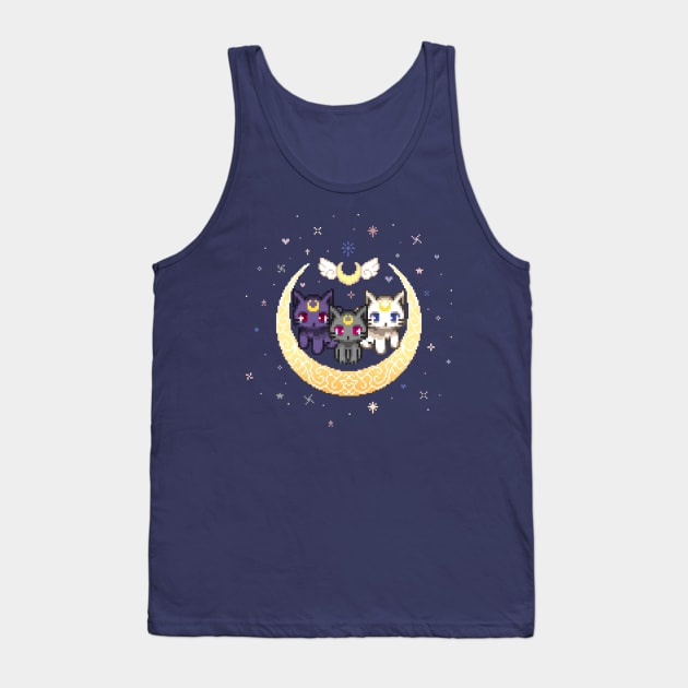 Sailor Cats (Clear) Tank Top by uenki